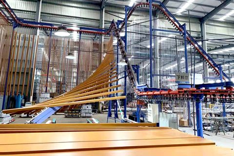 鋁型材立式噴涂線