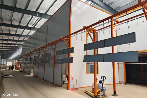 定制款-江西自動靜電噴塑設備安裝調(diào)試進行中!